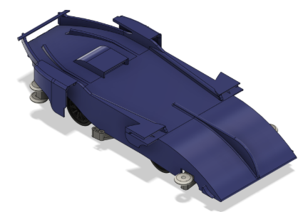 Second design concept with aggressive aerodynamic features